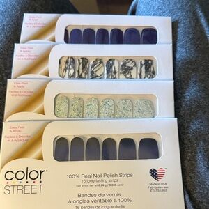 Retired Color Street Blue and Glitter Nail Strips
